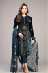Elegant Dhank Suit with Heavy Neck Embroidery
