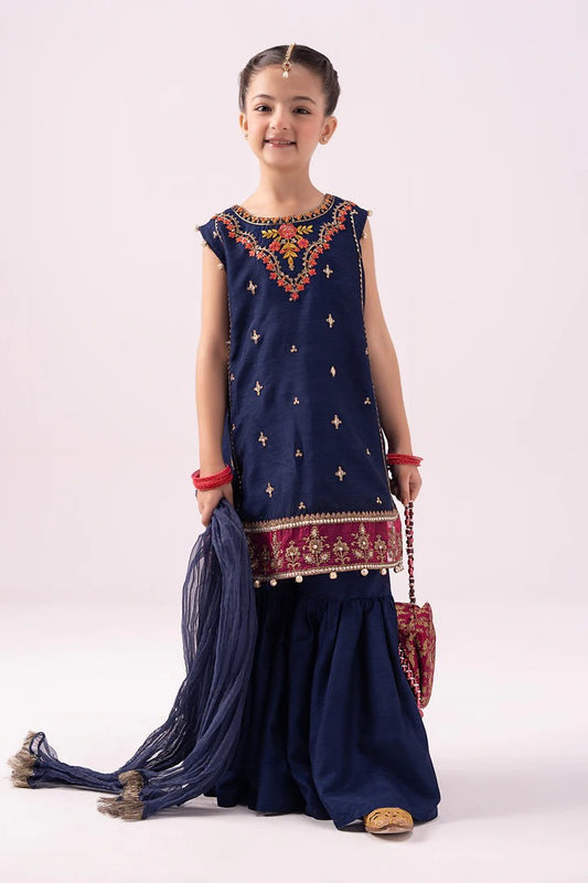 3 Piece Embroidered Dobby Suit